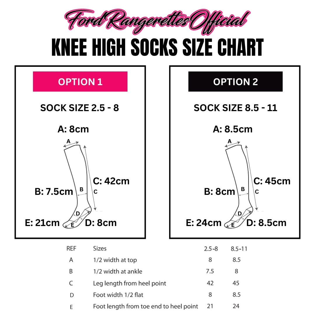 Ford Rangerettes Official Knee Length Fun Socks