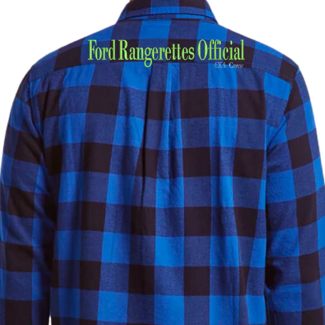 LIMITED EDITION Unisex Ford Rangerettes Official 4x4 Crew Flannelette Shirt