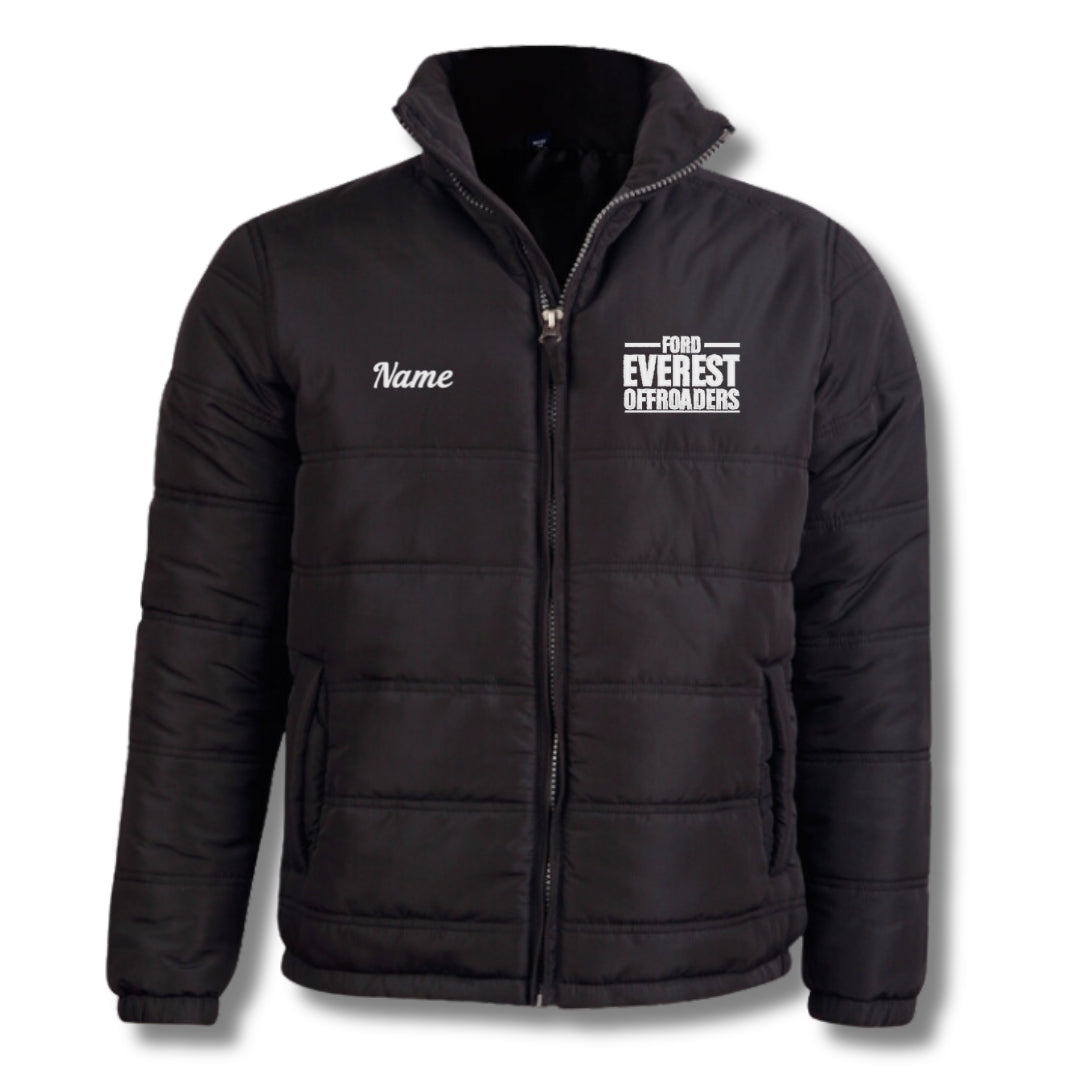 Heavy Quilted Ford EVEREST Offroaders 4x4 Crew Puffer Jacket